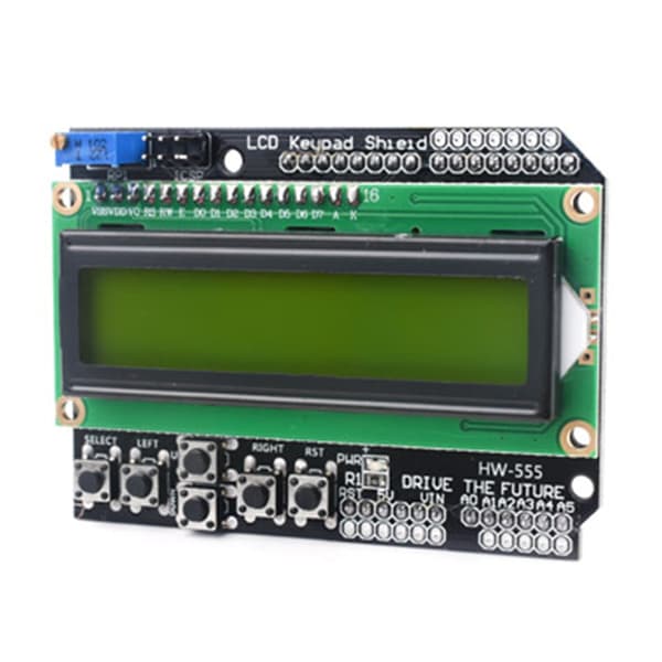 LCD-knappsats Shield LCD1602 expansionsmodul som förbättrar projekteffektiviteten