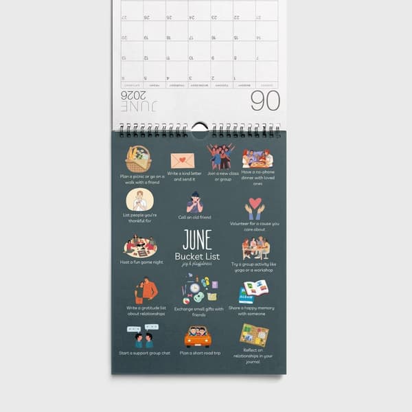 2026 Kreativ Illustrationskalender Konstpapperstryck Väggkalender