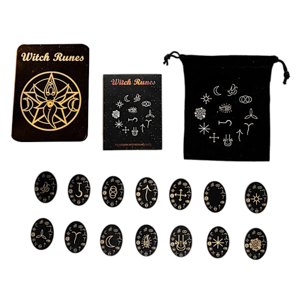 Meditasjoner Trestyper Rune Stein Sett Heks Rune Rune Trestyper Rune Stein Sett BB model