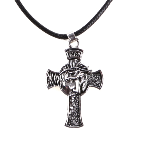 Retro Christ Jesus Crucifix metalliset riipukset kaulakoru uskonnollinen kristillinen ketju