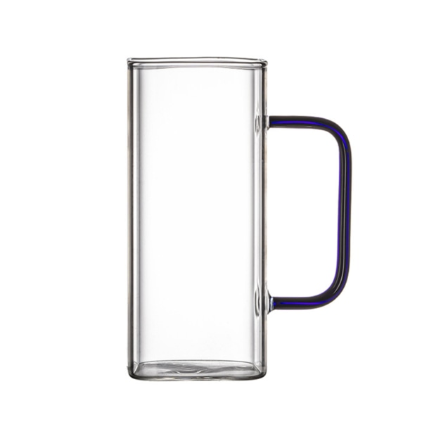 Elegant fyrkantig glaskopp fyrkantig ölmugg Återanvändbar vattentumlare Glasmaterial