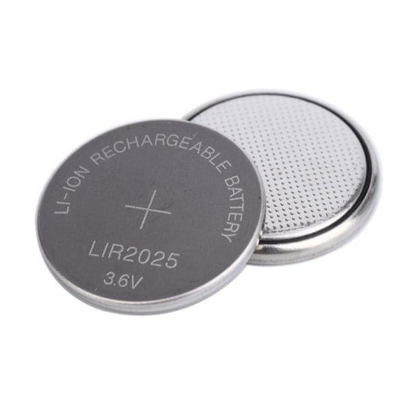 Cell Coin Klockor Batteri Alkaline Button Batterier LIR2025 Batteri 3,6V Fjärrkontroll