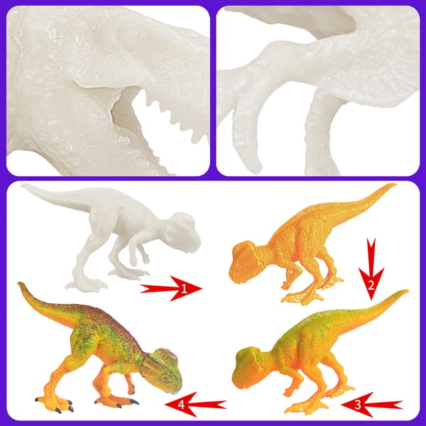 Kreativ dinosaurmodel figur tegnelegetøj pædagogisk babylegetøj