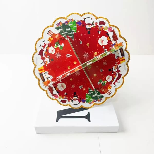 Juledessertstand Hurtig Samling Multi-lags Cupcake Serveringsbakke