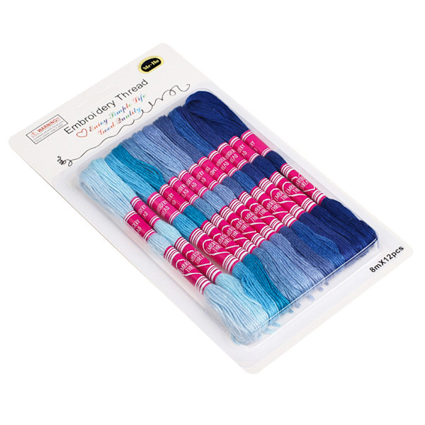 Broderitråd 1 Box Gradient Färg Ljus färg Quilt Lakan Blommönster