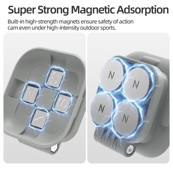 Magnetisk hopfällbart snabbfäste för GO Ultra-kamera, hållbar design