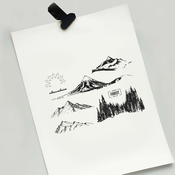 Sol Sne Bjerg Klar Stempel Transparent Silikone Stempler Segl til DIY Scrap