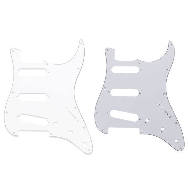 Hvit skilpaddeskall for pickguard 3-lags ripeplater for Fender New