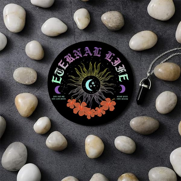 Astrologi Pendler Matte Musematte Gummi Divinasjonsmatte for Skrivebordsdekorasjon