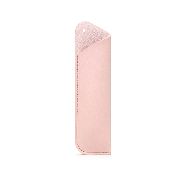 Kulspetspenna Förpackning Förvaringsväska PU Läder Case Hållare Pennfodral Pink