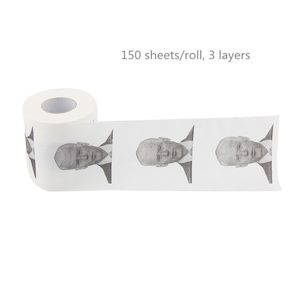 Hemtillbehör Joe Biden Printed Rullpapper Roligt Toalettpapper Humor Badrum Skämt Skämt Roligt Toalettpapper Nyhet Present