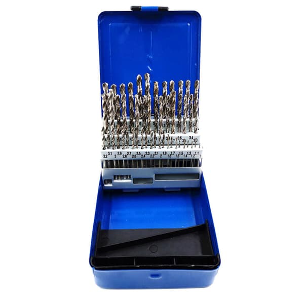 Borebit 1-6mm Lige Skaft Twist Bor Sæt 1~6mm HS-S Højhastighedsstål