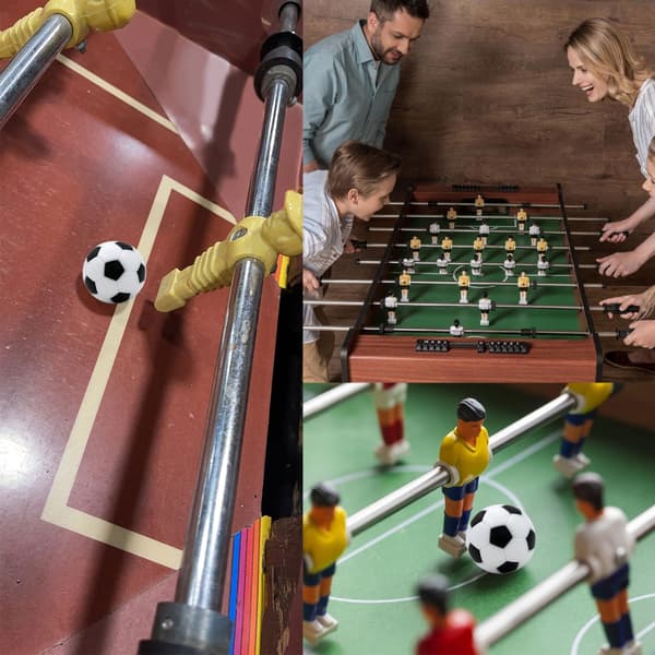 Sæt med 6 standard 23 mm bordfodboldbolde perfekt til bordfodboldspil