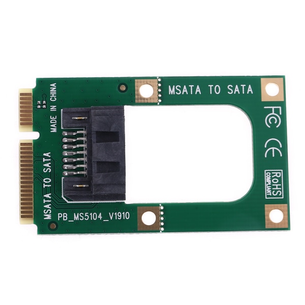 För 2,5" 3,5" HDD Card Converter från mSATA TILL 7 Pin SATA Extension Adapter SSD