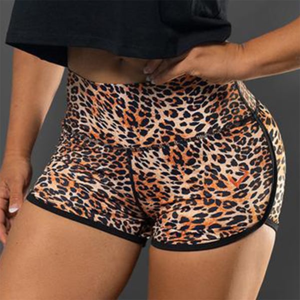 Kvinnor Plus Size Yoga Shorts med hög midja Leopard Ormskinn Print Träning  Hot Pants Ruched Butt Lyfting Kompression Sport Leggings S-3XL C XXXL 4d0f  | C | XXXL | Fyndiq