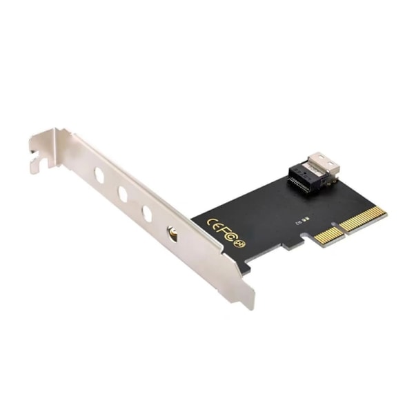 PCIE 4X till SFF8654 Slimlines NVME PCIE SSD Adapter Converter med stativ