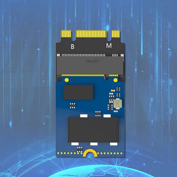 M.2 2230 til 2242 Forlængeradapter B+M Key NVME M-Key 2230 til 2242