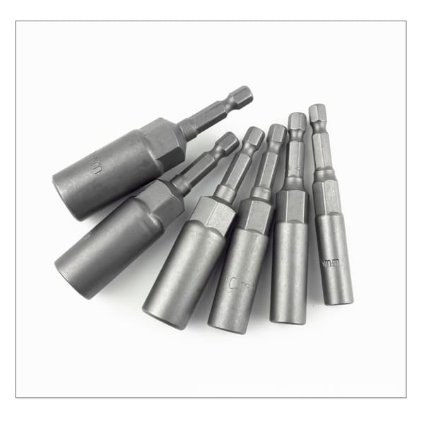 5,5-19 mm Sokkeladapter Borbit Muttertrekker Sett 1/4 tommers Heksagonal Muttertrekker