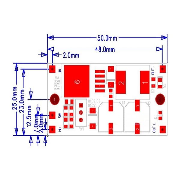 Højstrøms Spændingsregulator Strømmodul DC8V-80V Input Til Motor LED