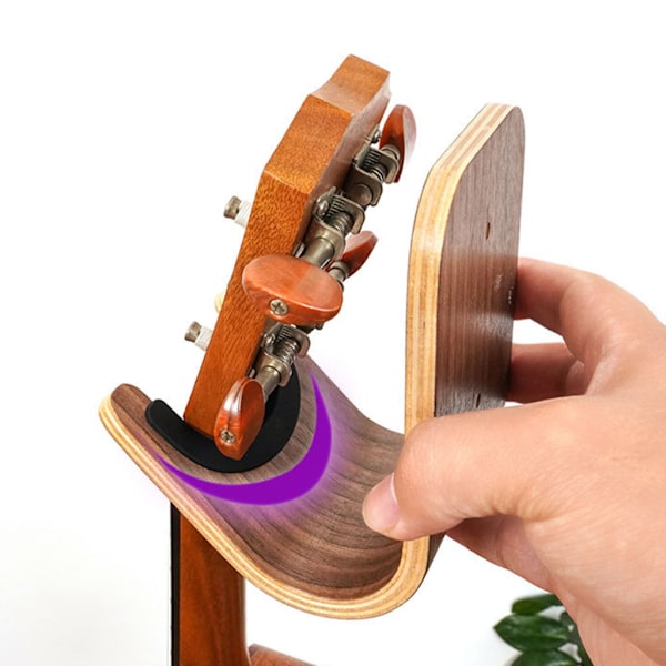 Väggmonterad gitarrhängare för elgitarr och ukulele B