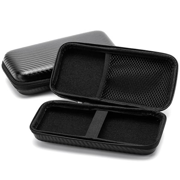 Liten case Case med inre Mesh Pocket Hörlurar Bärpåsar