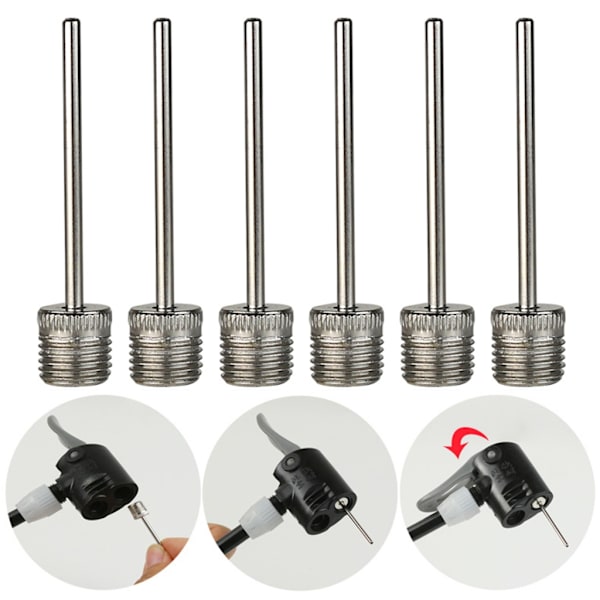 3/6 stk. bolde pumper oppustelige nåle udskiftning basketball oppustelige stifter 3pcs