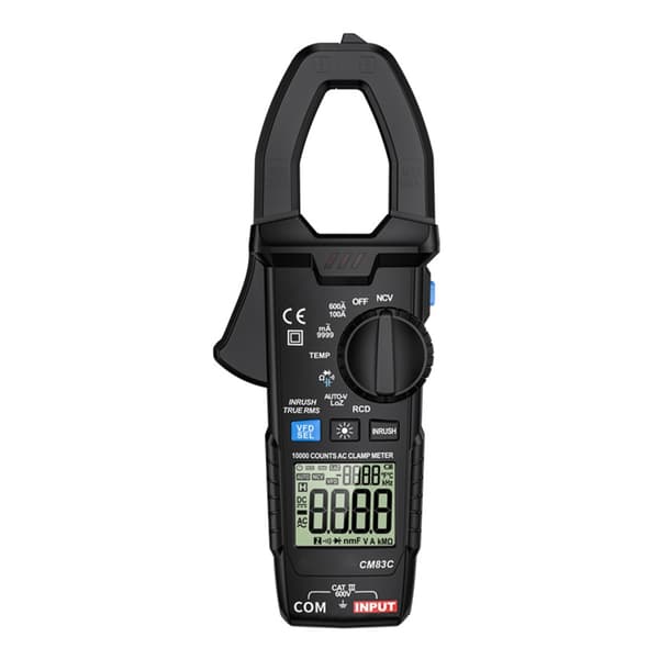Opgraderet digitalt tangmeter højpræcisionsmultimeter med LCD-baggrundsbelysning NCV