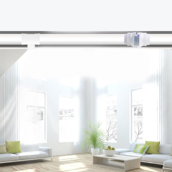 12V 4-tommers Inline Kanalventilator Ventilation til Badeværelse og Køkkenventilation