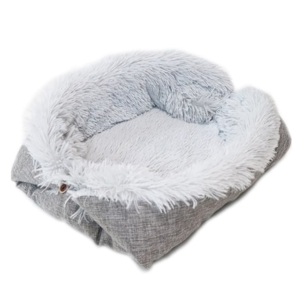 Soft Fluffy til kattesenge Lang plys hundesengsofa Snooze Sovegave til kæledyrsejer Pet House Sofamåtte Varm Kennel