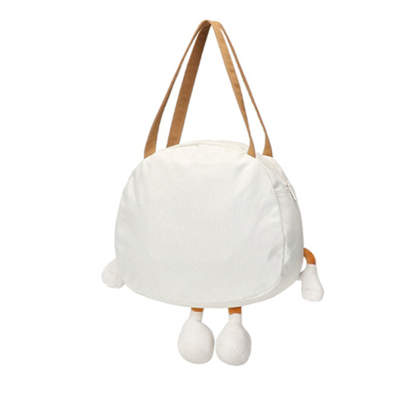 Funny Personality Håndtaske Hamburger Pung Holder Everywhere Taske med rem Blue With feet
