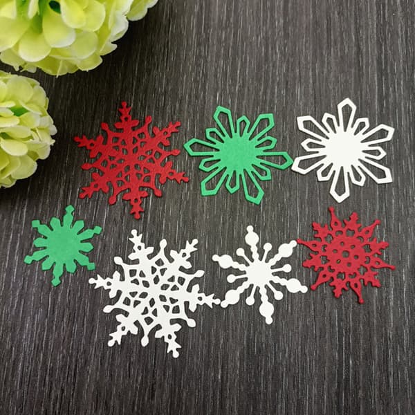 5 st/set Snöflingor Stansar Olika Design Snöflingor Präglingsform
