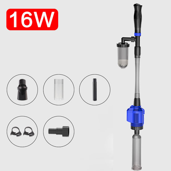 3 i 1 akvariumstøvsuger for grussuger for mellomstore og store tanker slamsuger Sifon Universal hurtigpumpe