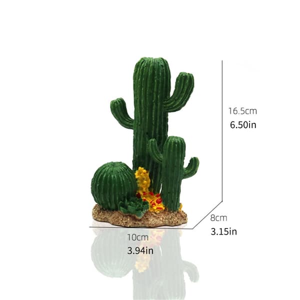 Simulering Kunstig Kaktus Model Skulptur Landskabsfigur Til Akvarier