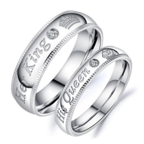 Par Ringar Vigselringar Män Kvinnor Legering Ring Set Romantiska smycken Par Ring för älskare Jubileumstillbehör