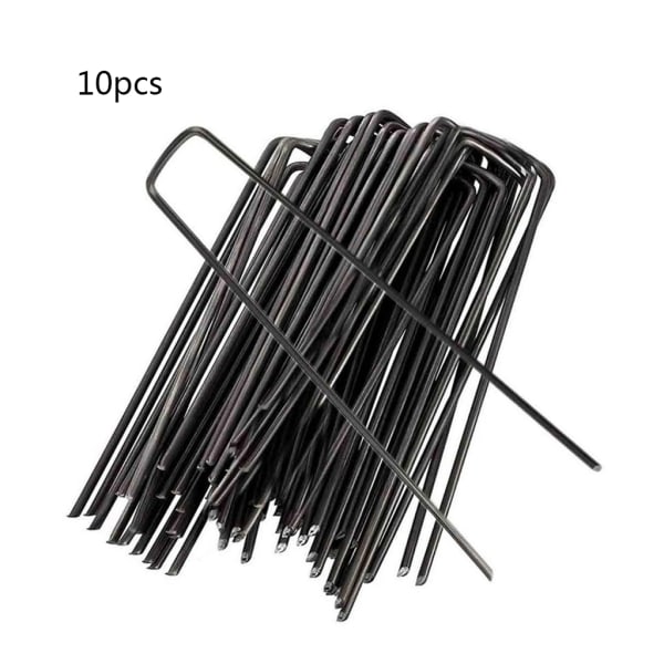 10 stk U-form Hage for Staples Bakke Stakes Pinner Hage Pins Spikes for Secu