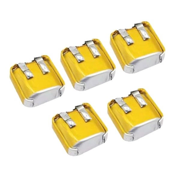 Pakke med 5 stk 3,7V 501012 40mAh LiPo batteri Polymer oppladbare litiumbatterier sett for øretelefonhodetelefoner