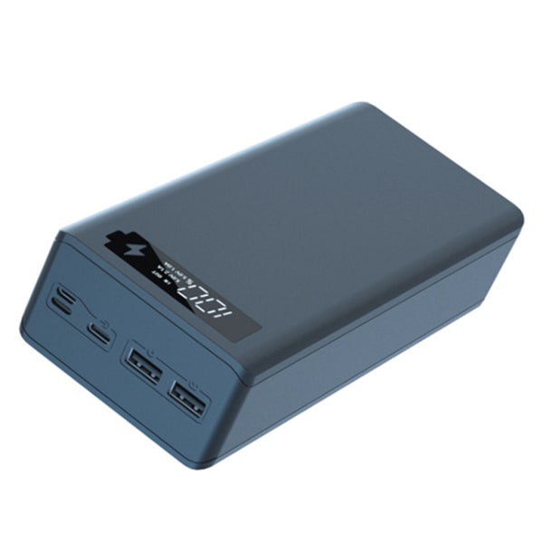 5W/10W trådlös laddningsbox utan batteri Löstagbar QC3.0 PD LCD-skärm gör det själv 16x18650 batteri för case Power Bank fo Black - A