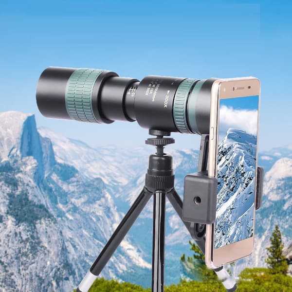 Højeffekt monokular til smartphoneadapter, jagt, observation, camping, vandring