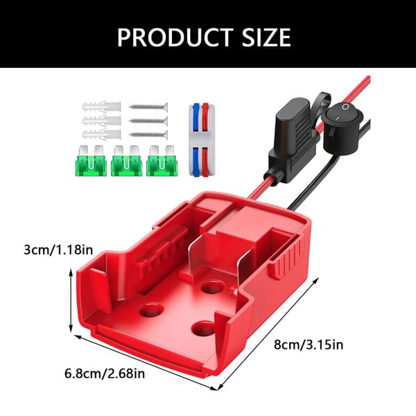 Power Wheel-adapter for 18V batteriadapter Power Wheel batterikonvertering