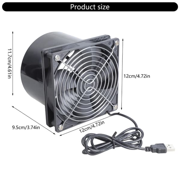 Høyeffektiv kanalventilator for kjøling av 3D-printerkabinett