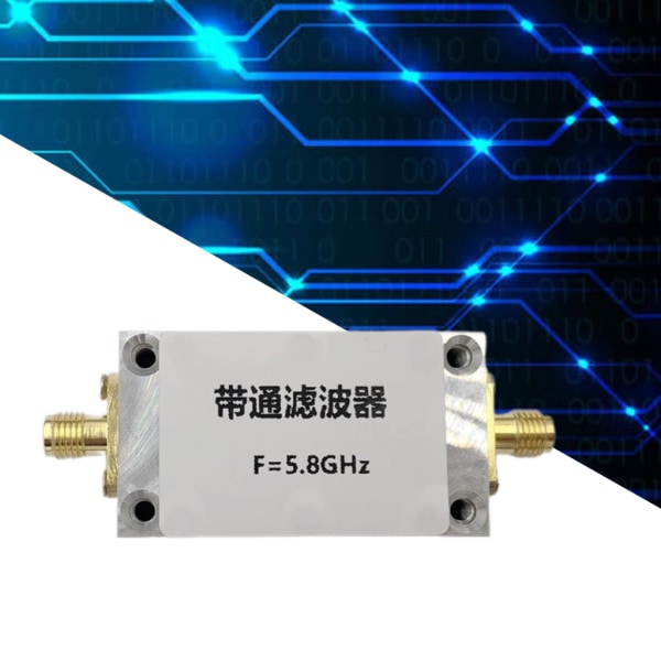 Anti-interferensfilter 5,8 GHz bandpassfilter utrustad med hålrumsskärm