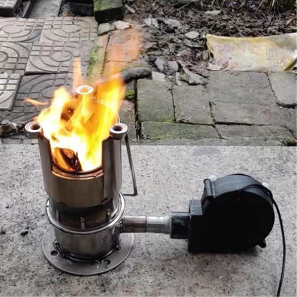 Grillverktøy USB 5V Luftstrømsforsterker for utendørs matlaging og flammeforbedring