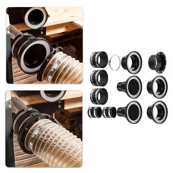 Bulkförpackning Magnetiska Dammslangskopplingar 4 Storlekar Stark ABS-konstruktion
