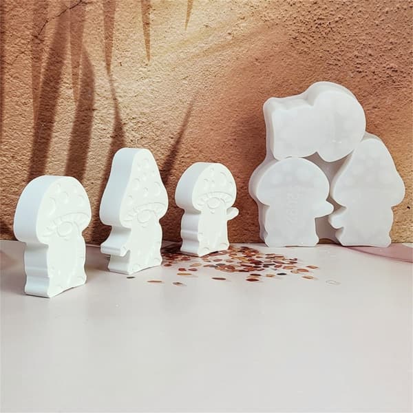 Holdbare Svampeforme i Silikone til Hjemmelavet Silikonekunst DIY Hjem