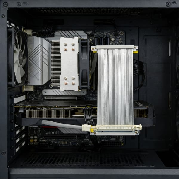 PCIe4.0 X16 Grafikkort Forlængerkabel Grafikkort Risers Kabel Dobbelt