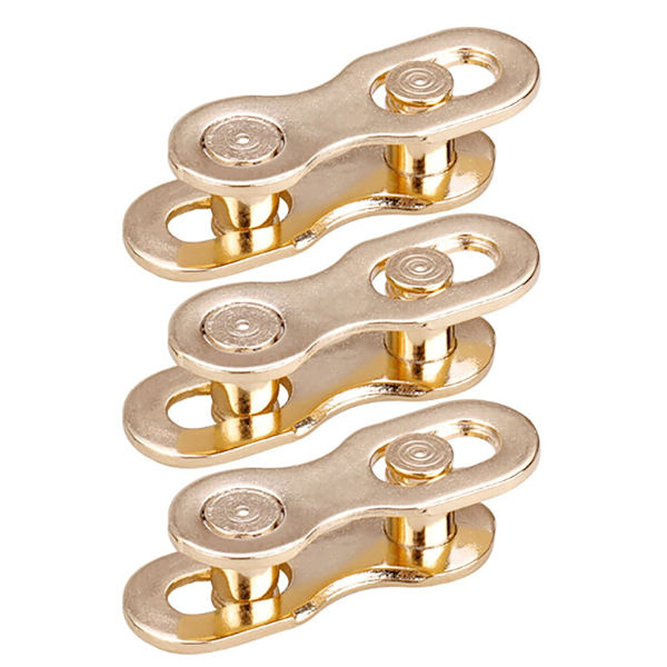 3 paria pyörän puuttuvaa ketjulinkkiä, uudelleenkäytettävä ketjulinkin liitin polkupyöriin Gold 9 speed