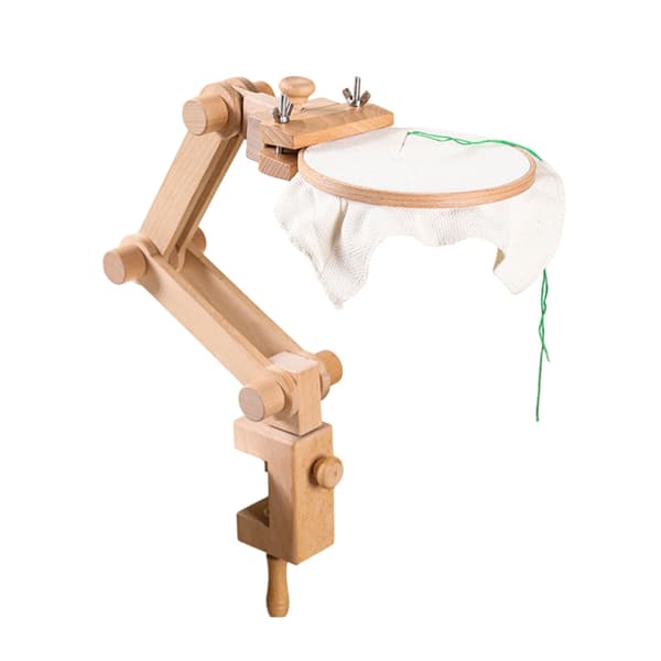 Justerbart broderiramme stativ for skrivebord