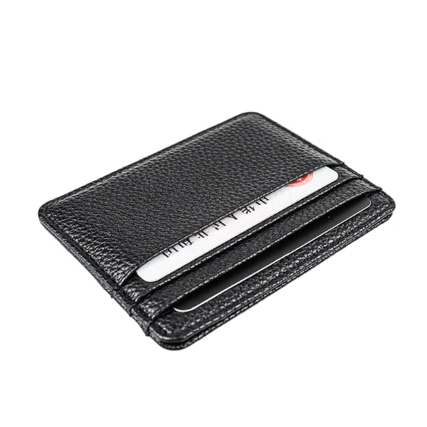 Smal och lätt case Organisera dina kort med lätthet Slimmad plånboksväska Black