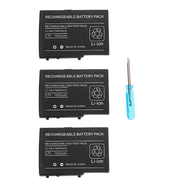 til DSL til NDS Lite，Genopladeligt lithium-ion-batteri + skruetrækker
