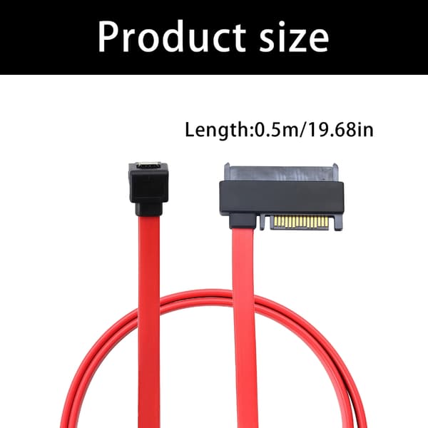 15-pinners datakabel 90 grader SFF-8482 til 15-pinners 7P for serverkabinett datamaskin